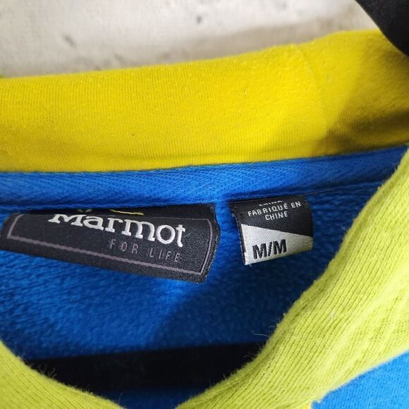 Marmot Medium hoodie sweatshirt colorblock sweatshirt - Picture 6 of 9